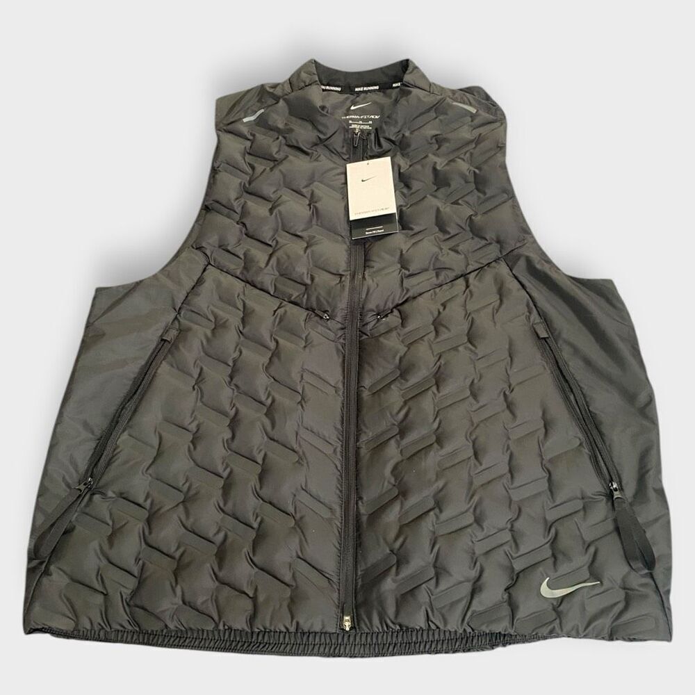Nike Therma-FIT ADV Repel Down Fill Black Running Vest Mens size XL New - Picture 2 of 10